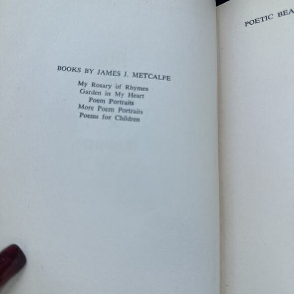 My Rosary of Rhymes James Metcalfe 1952 Vintage Book Faith Devotion Poems - Picture 5 of 6